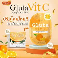 🍊 สบู่กลูต้าวิตซี โซริส Gluta Vit-c Soap Sorich