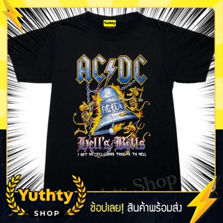 เสื้อวง ACDC ระฆัง เสื้อยืดแฟชั่นวินเทจ90 ไม่มีตะเข็บข้าง ใส่ได้ทั้งชายและหญิง_35