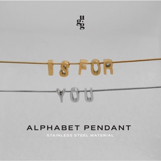 U.GO.GIRLS — “IS FOR YOU” Pendant &amp; Necklace สร้อยคอตัวอักษร A-Z | Custom ได้หลายแบบหลายสี