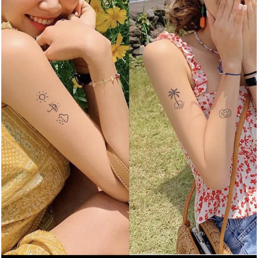 979 [พร้อมส่ง] TATTOO 15 DAYS แทททู รอยสัก 1 ซอง ได้ 77 ลาย ลายการ์ตูนน่ารักๆ ติดได้นาน 15 วัน ไม่ลอก ลายมินิ