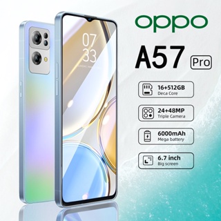 OPPO A57 โทรศัพท์มือถือ ของเเท้100% โทรศัพท์ 12+512GB ราคาถูกโทรศัพท์มือถือ 5G SmartPhone สองซิม มือถือ Android