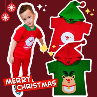 พร้อมส่ง! #เสื้อเด็ก ลาย #xmas hoodie เสื้อเด็กลายคริสต์มาส