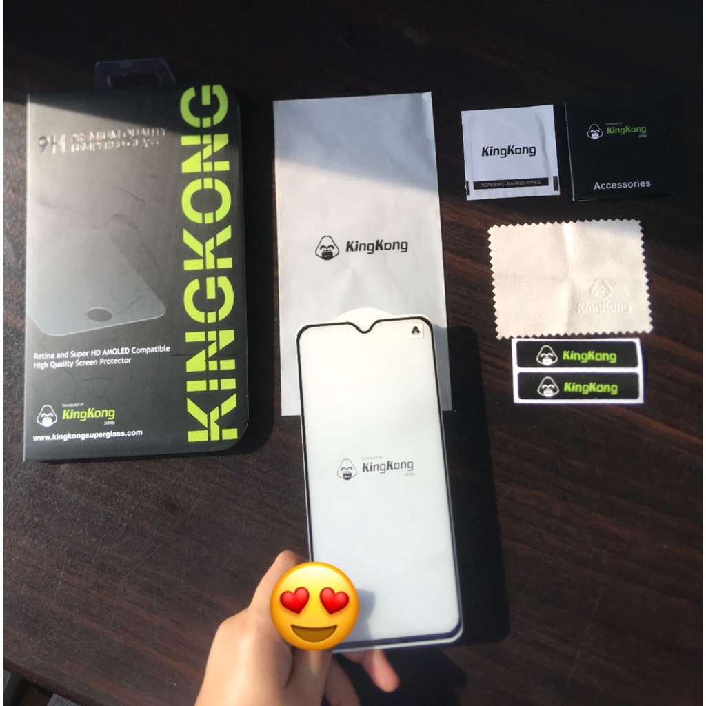 ฟิล์มกระจกนิรภัย KINGKONG PREMIUM FULL GLUE VIVO V15 V15 PRO V17 PRO