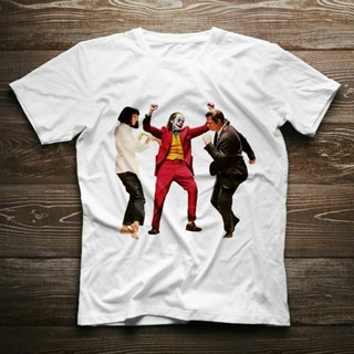 [COD] {พร้อมส่ง} เสื้อยืดแขนสั้น พิมพ์ลาย Joker Dance Pulp Fiction Mia Wallace Vincent Vega พลัสไซซ์ ของขวัญวันเกิ