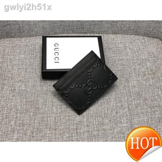 ₪【Free Shipping】Cowhide ♥2022 Original factory factory womens wallet Square Wallet pure black wallet real material wall