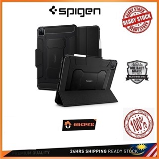 Spigen เคสแท็บเล็ต พร้อมช่องใส่ดินสอ สําหรับ iPad Pro 12.9 2022 2021