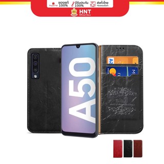 Hale เคสฝาพับ Samsung A9 2018,A50,A30,Note9,Note8,Note5 กันกระแทก ใส่นามบัตร