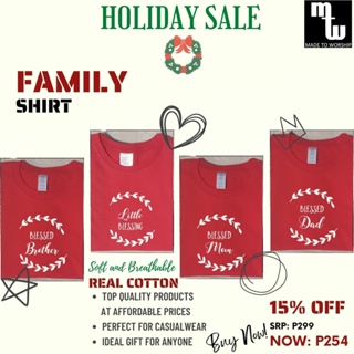 MTW Christmas Family Shirt | Red Black White Tshirt for Kids Adults Men Women Unisex