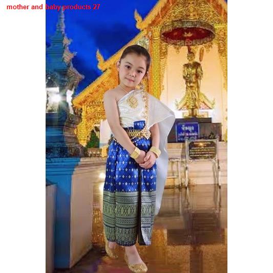 ส้นสูงชุดไทย ชุดไทยเด็กผู้หญิง ชุดไทยประยุกต์ ชุดไทยสไบเด็กผู้หญิง ชุดนางนพมาศ ชุดสไบ