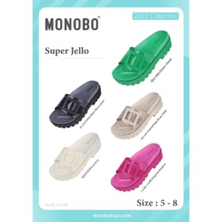 Monobo Super Jello รองเท้าส้นตึก สูง2นิ้ว รองเท้าแตะ เบอร์5-8