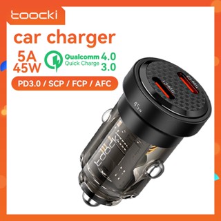 ประกัน 1 ปี❗️ Toocki ที่ชาร์จในรถ 45W ชาร์จเร็ว usb car charger quick charge หัวชาร์จ อะแดปเตอร์ ชาร์จในรถ 2ช่อง usb