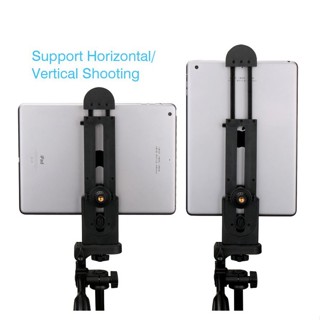 ที่ยึดไอแพด 5-12" Tablet Holder Mount Clip ที่ยึดมือถือ แท็บเล็ท ไอ แพด เข้ากับไม้เซลฟี่ ขาตั้งกล้อง และอุปกรณ์ต่างๆ