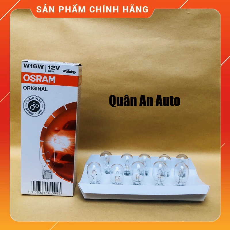[นําเข้าของแท้] OSRAM Original T15 W16W 12V 16W 1-Heart Middle Pin Bulb