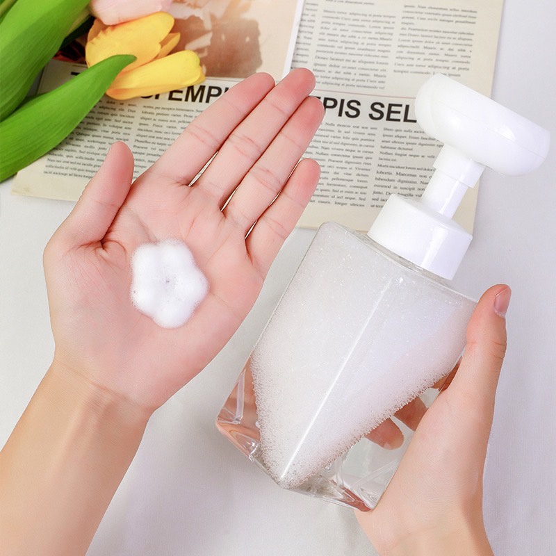 HH08-18 ขวดปั๊มโฟมรูปดอกไม้ 450ml.[1] V8-3