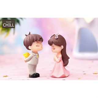 [MC270] ตุ๊กตุ่นจิ๋ว คู่รัก แต่งงาน 💒 (1 คู่ ราคา 40 บาท)