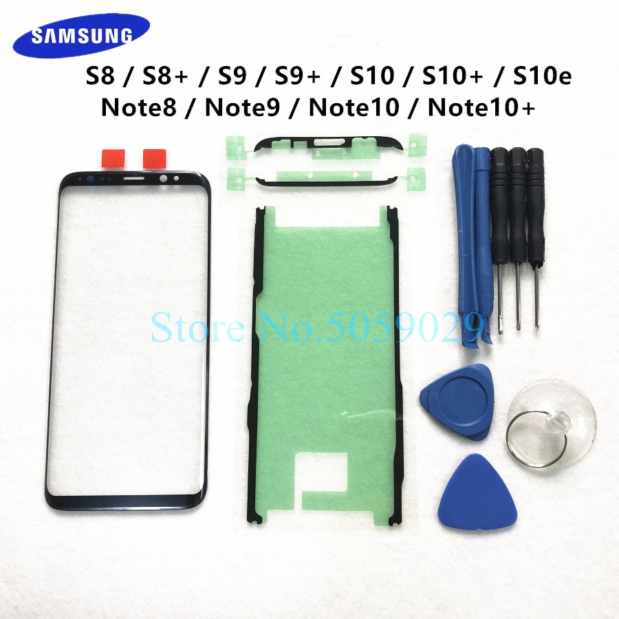 ใหม่ แผงกระจกด้านนอก พร้อมหน้าจอ Lcd สําหรับ Samsung Galaxy S8 S9 S10 Plus S10e Note 8 9 10+