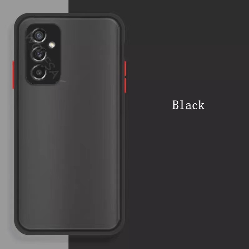 Case Samsung galaxy A13 5G เคสกันกระแทก ปุ่มสีผิวด้าน กันลอยกล้อง ขอบนิ่มหลังขุ่น เคสซัมซุง A13 [ ส่
