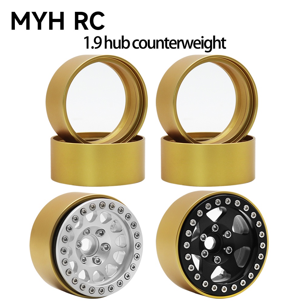 Myhrc ลูกปัดทองเหลือง 1.9 นิ้ว 92 กรัม 1 ชิ้น สําหรับรถไต่หินบังคับ 1/10 Axial SCX10 II 90046 TRX4 TRX6