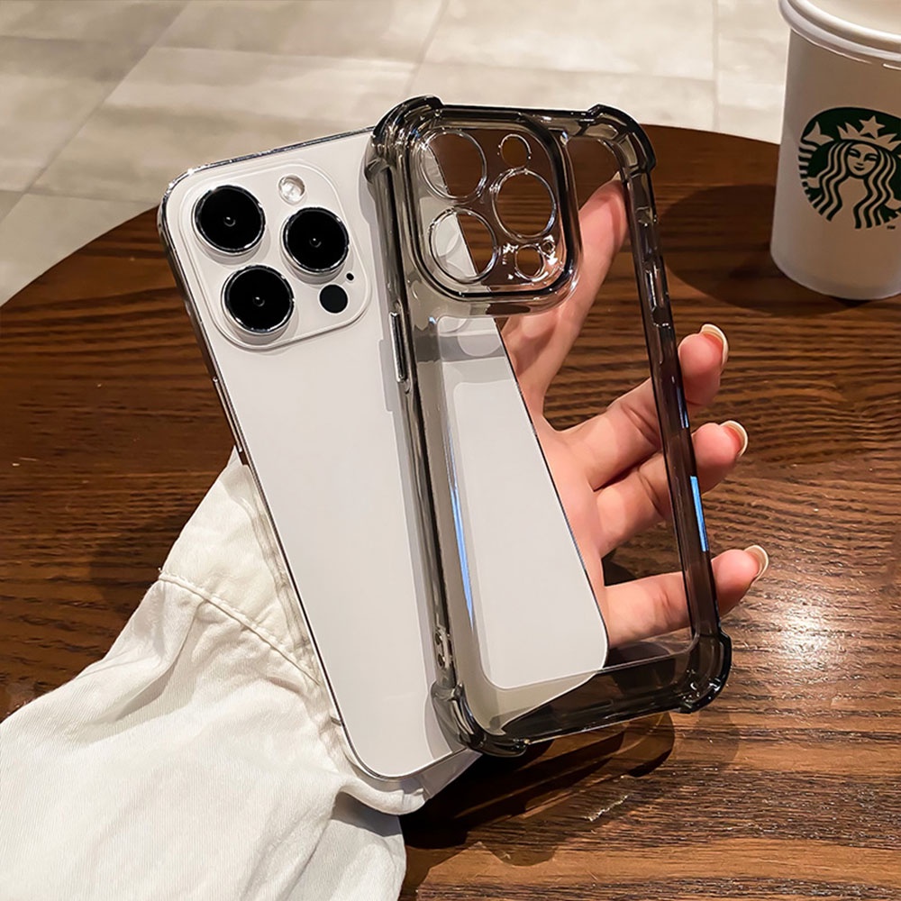 เคสไอโฟน11 13 ใส กันกระแทก เคสใส แข็ง สําหรับ IPhone 17 16 15 promax 12 13 14 Pro Max 17Air XS XR 7 8 Plus หนาขึ้นสี่มุมเพื่อป้องกันการตก ราคา ถูกที่สุด ดีลบีเคเค แกลเลอรีภาพที่ 4