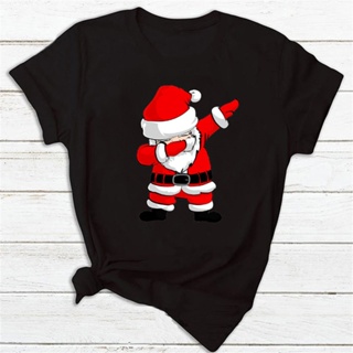 T-Kawaii Santa Claus T Shirt Women New Year Winter Season Cute Merry Christmas Tshirts Ladies Graphic Female Tees Tops