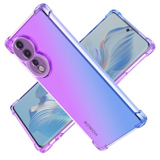 เคสโทรศัพท์มือถือ ซิลิโคนนิ่ม Tpu ใส กันกระแทก ไล่โทนสี สําหรับ HUAWEI Honor 80 pro 80SE 70 60SE