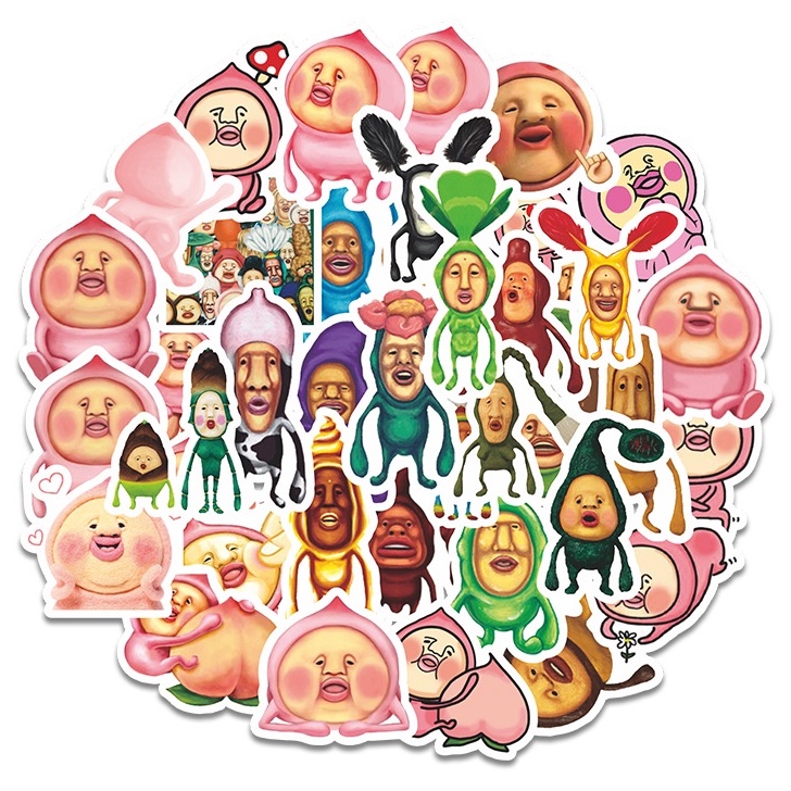 พร้อมส่ง Kobito 屁桃君 こびと- JAPAN Anime Games Fairy Farm Character สติ๊กเกอร์ 40Pcs/Set DIY Decals สติ๊กเกอร์ Sticker