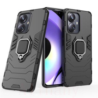 เคส Realme 10 Pro Plus ฮาร์ดเคสกันกระแทกเคสโทรศัพท์ Hybrid Armor Shockproof Ring Case Realme 10 ProPlus Cover Stand