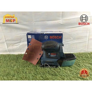 Bosch เครื่องขัดกระดาษทรายสี่เหลี่ยมสั่นไร้สาย4"X4" GSS 18V-Li (SOLO)พร้อมชุดเก็บฝุ่น(กล่องกระดาษ ตัวเดี่ยว) #06019D02L0