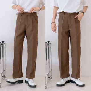 ZAMIO SIGNATURE PANTS มี4สี กางเกงสแลคเอวสูงทรงกระบอกตรง