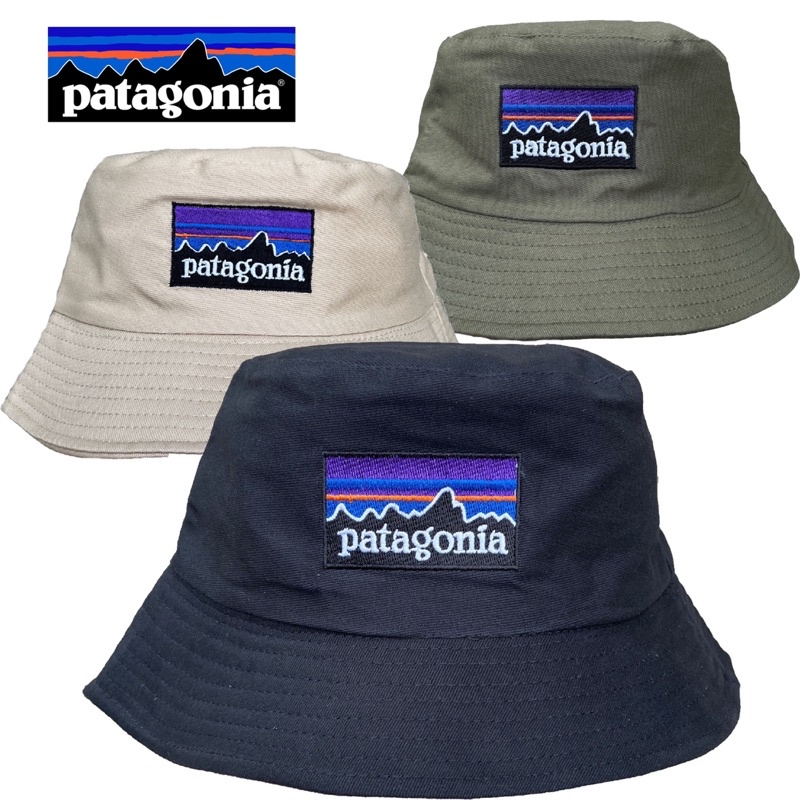 🔥Sale 129฿🔥 พร้อมส่งจากไทย หมวกบักเก็ต Patagonia หมวกเดินป่า มีสายคล้อง