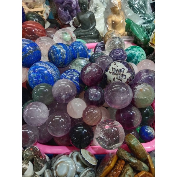 ✨LAPIS LAZULI ลาพิสลาซูลรี่กลม 4cm,5cm แร่ธรรมชาติ หินแท้หินแห่งพลังอำนาจค้าขาย ฮวงจุ้ย เหมาะกับทุกราศี - รูปที่ 3