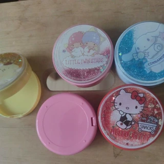 กล่องรี กล่องใส่รีเทนเนอร์ 🌈ซานริโอ้ Sanrio มีกระจก🌴 พร้อมส่งจากไทย