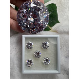 Synthetic CZ Diamond Premium Grade White 11.00mm- 2pcs