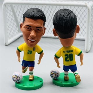 Soccerwe ฟิกเกอร์ตุ๊กตาฟุตบอล ความสูง 6.5 ซม. 2022 World Cup 20 Roberto Firmino ขยับได้