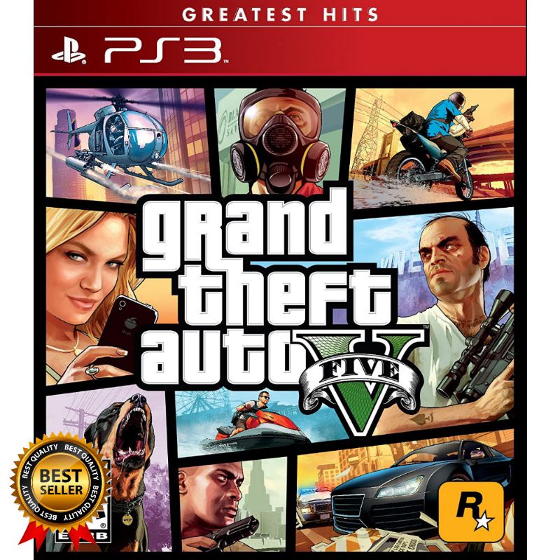 เทปคาสเซ็ตเกม Flashdisk PS3 CFW OFW HEN GTA 5 Grand Theft Auto V