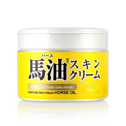 Loshi Horse Oil Moisture Skin Cream ขนาด 220g ครีมน้ำมันม้า โฟมล้างหน้ายอดขายอันดับ 1 ในญี่ปุ่น ราคา ถูกที่สุด ดีลบีเคเค แกลเลอรีภาพที่ 4