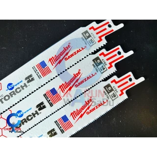 Milwaukee ใบเลื่อยชัก ตัดเหล็ก TORCH Ice Hardened 6 / 9 นิ้ว ใบเลื่อย ใบเลื่อยชักตัดเหล็ก ใบเลื่อยตัดเหล็ก เลื่อยชัก