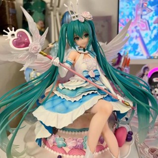 Hatsune miku Figure Lucky Bag Mystery Box Anime Figure Ornaments Cute Model Doll Wedding Dress Snow Scenery Decoration Toys