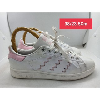 Adidas Stan Smith Size 38 ยาว 23.5 รองเท้ามือสอง ผ้าใบ แฟชั่น ทำงาน ลำลอง เดิน  เที่ยว วิ่ง ออกกำลังกาย เกรด A+(P2)