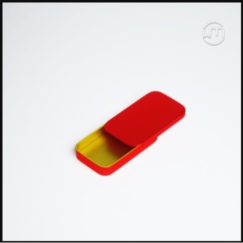 U00001[CHEAP&BEAUTIFUL] 6*3.5*1cm - กล่องดีบุกสี่เหลี่ยมฝาเลื่อนหลากสีสุดหรู