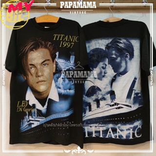 LIFE BIL [ TITANIC ] ไททานิก TAG bootleg Tee   บูทเลก ผ้า100 เสื้อหนัง เสื้อวินเทจ Vtg. papamama vintage shirt