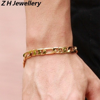 [Z H Jewelry] สร้อยข้อมือ สไตล์ฮิปฮอป ร็อค เครื่องประดับแฟชั่นผู้ชาย