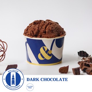 Dark Chocolate ( เจลาโต้ ดาร์ค ช็อกโกแลต ขนาด 4/8/16 oz.) ส่งทั่วประเทศ - Ampersand Gelato