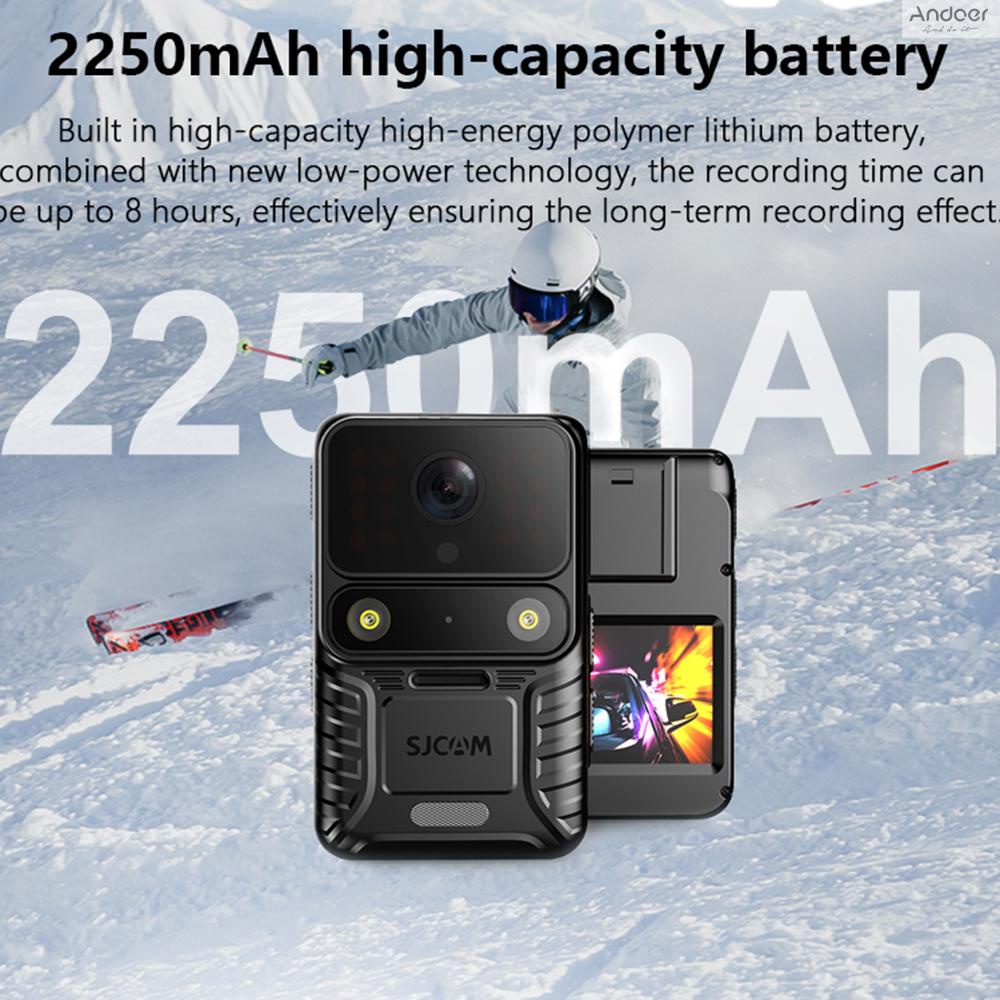 Sjcam A50 กล้องบันทึกวิดีโอ 4K WiFi 12MP มองเห็นกลางคืน IP65 กันน้ํา พร้อมแผงสัมผัส 2.0 IPS ไฟ LED รองรับรีโมตคอนโทรล GPS