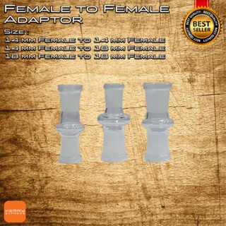 Female to Female Adaptor | 14 mm Female to 14 mm Female / 14 mm Female to 18 mm Female /  18 mm Female to 18 mm Female