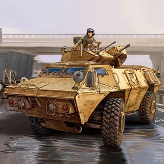 Academy Hobby ชุดโมเดลพลาสติก สเกล 1/700 U.S. Army M1117 Guardian ASV