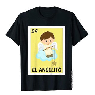 เสื้อยืด ผ้าฝ้าย พิมพ์ลาย El Angelito Lottery สไตล์ฮิปฮอป สําหรับผู้ชาย