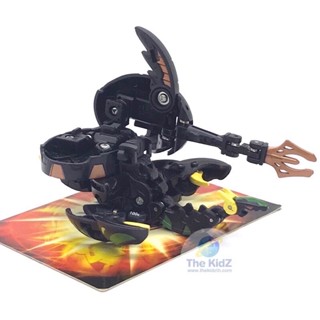 Bakugan Gundalian Invaders Black Darkus Phantom Dharak + Lansor Gear (rare)