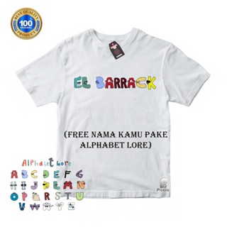 เสื้อยืด ผ้าฝ้าย พิมพ์ลาย ALPHABET LORE UNISEX สําหรับเด็ก