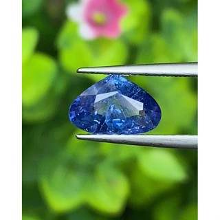 พลอย ไพลิน Blue Sapphire 1.53 กะรัต (Cts.) พร้อมใบเซอร์ พลอยแท้ อัญมณีมงคลประจําวันเกิด เครื่องประดับพลอย